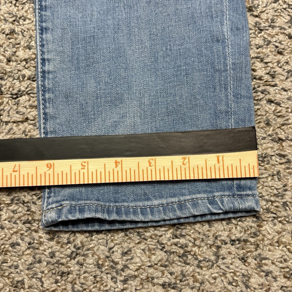 Express Alec Super Skinny Jeans Mens 34x30 Moto Biker Stretch Light Wash Denim - Picture 11 of 13